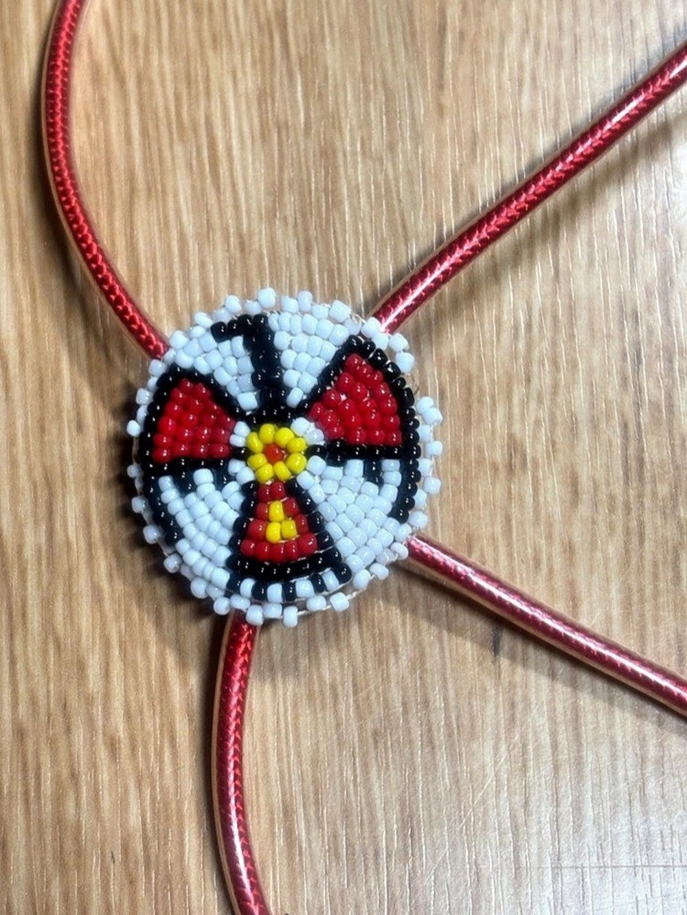 Handmade Seed Bead Bolo Tie